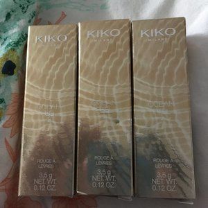Kiko Milano Ocean Feel lipsticks - set of 3 BNIB